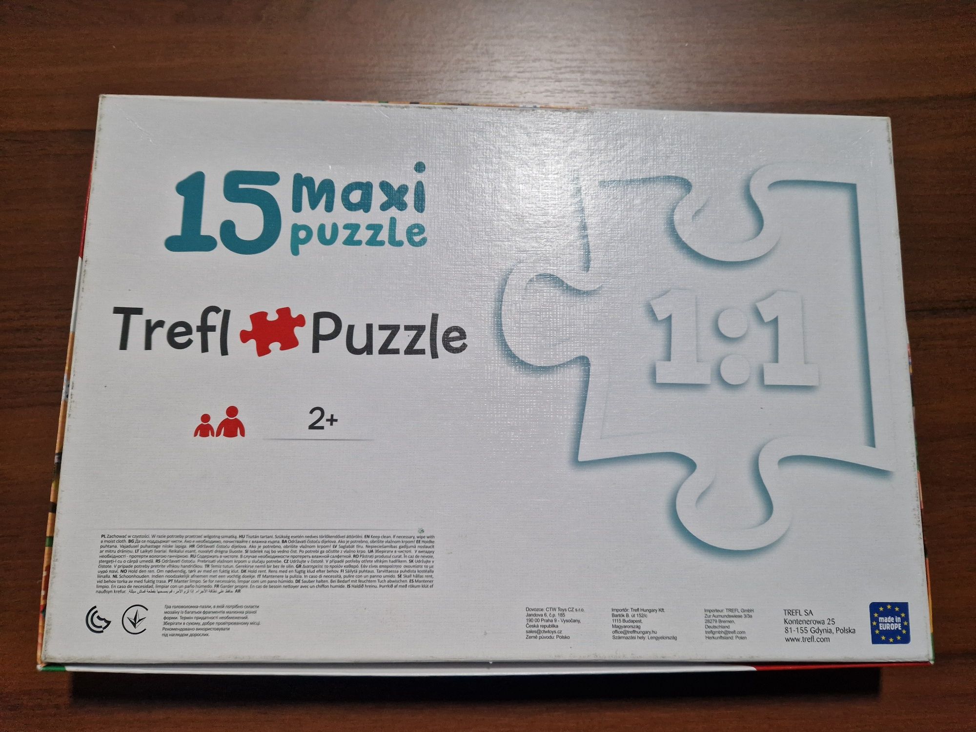 Puzzle Trefliki 24 elementy puzzle maxi