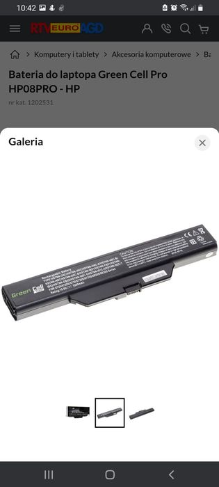 Bateria do laptopa Green Cell Pro HP08PRO - HP