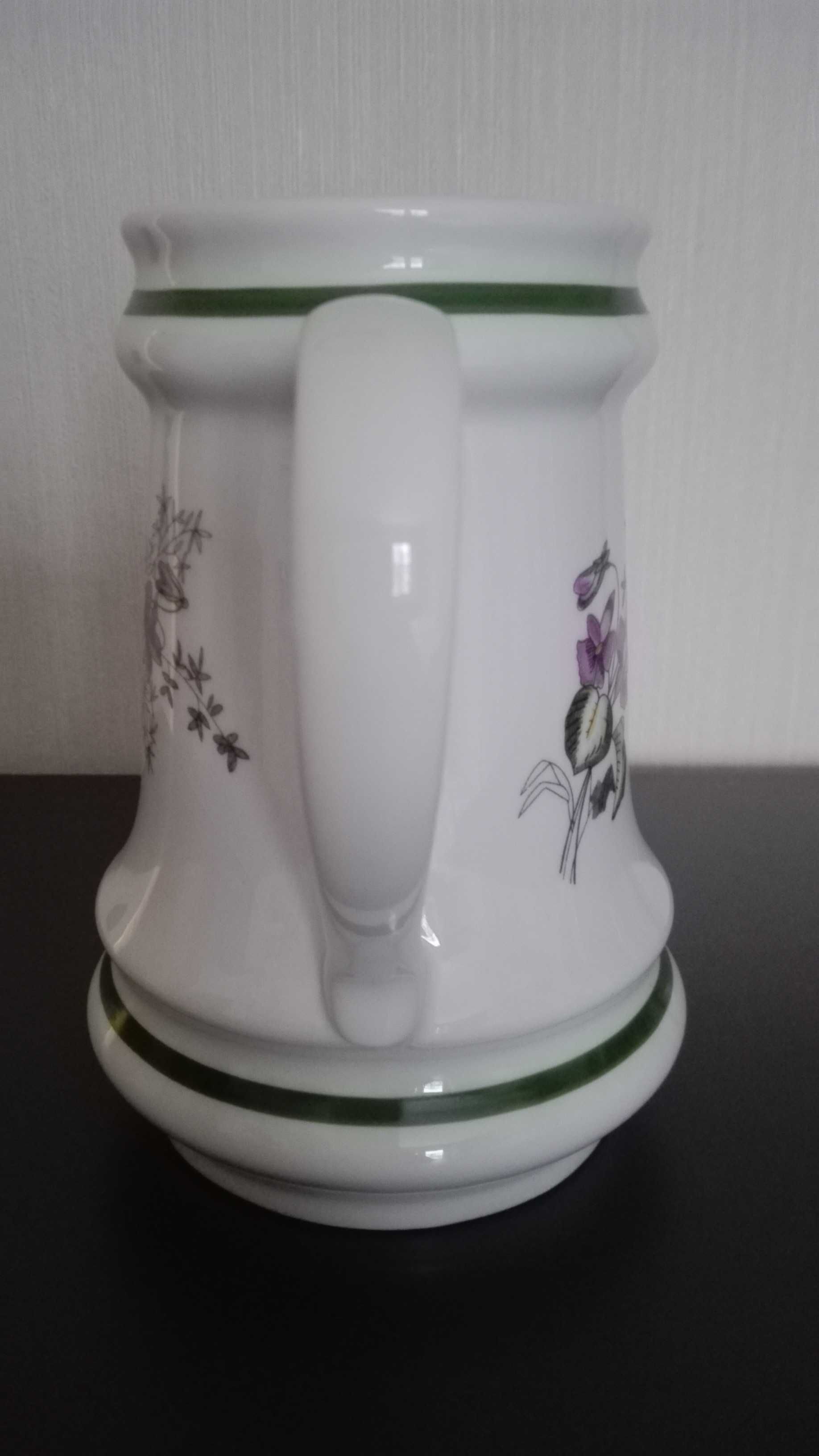 Kufel, dzbanek, stara porcelana Ćmielów, 100% porcelana