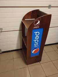 Regał stojak sklepowy magazynowy na napoje Pepsi drewniany