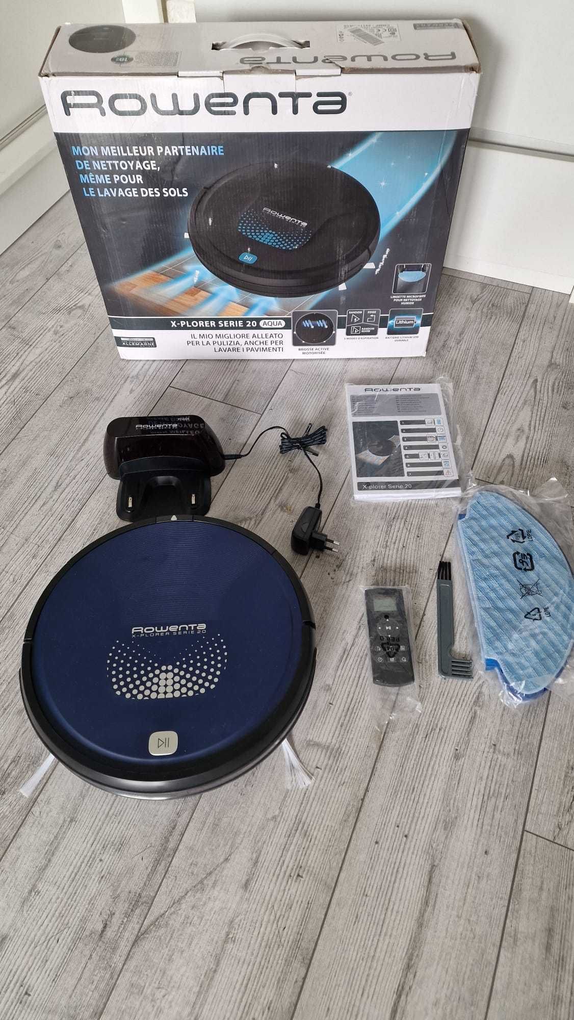 Rowenta X-Plorer Serie 20 robot odkurzający, odkurza i myje podłogi