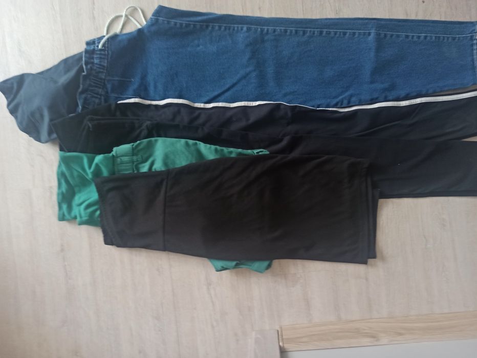 Ubrania ciążowe Bonprix jeansy szorty legginsy spódniczka M 38 zestaw