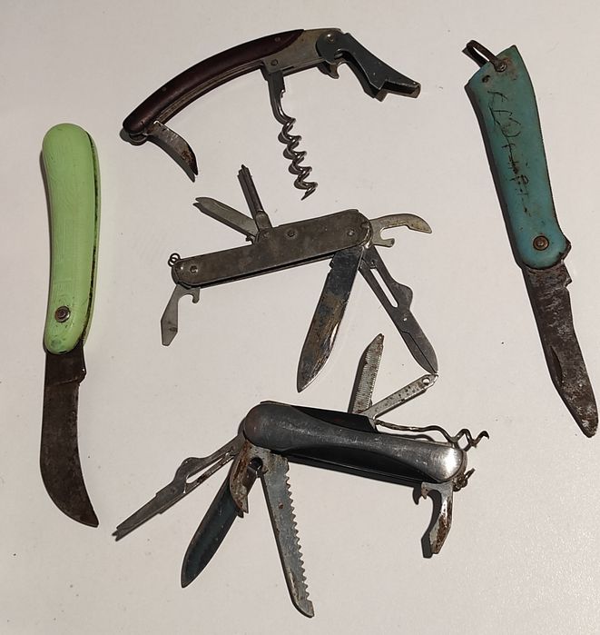 Складные ножи, мультиножи, перочинный нож, садовый нож одним лотом