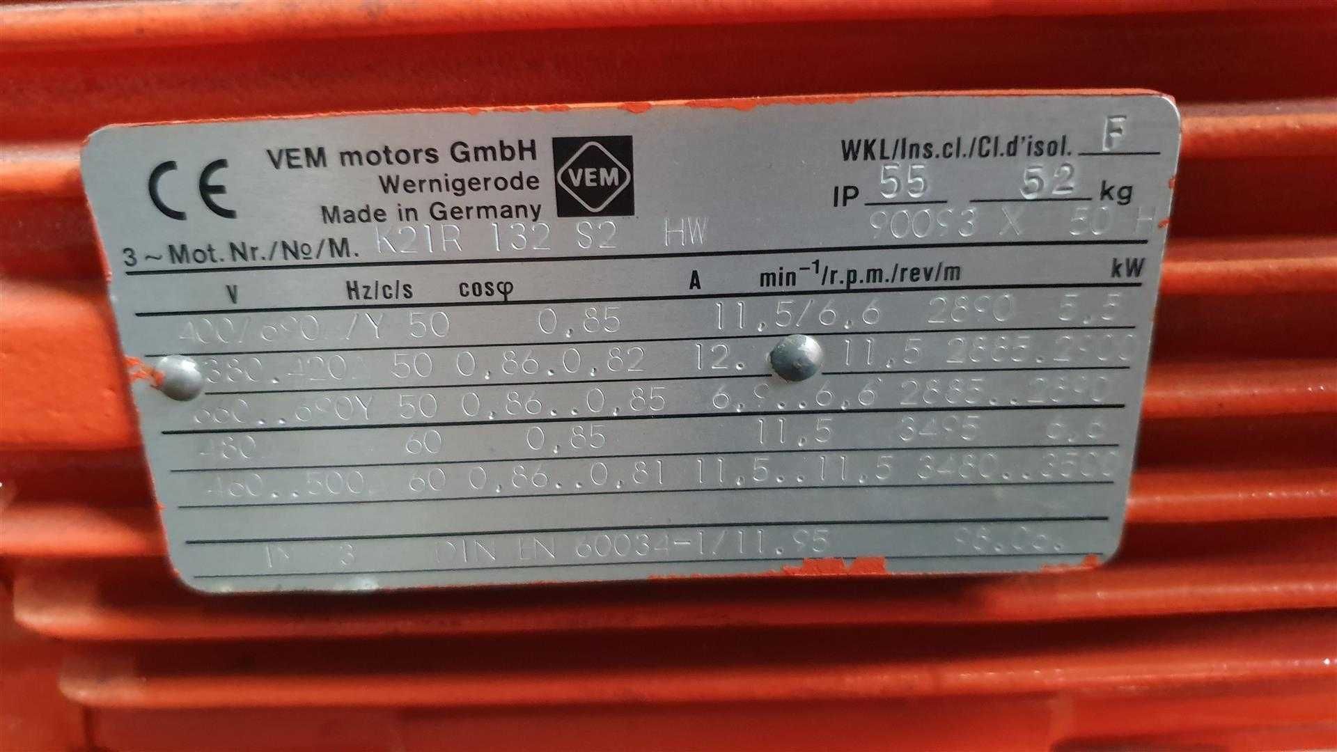 SPRAWNA!!! Dmuchawa Aerzen GM4S 3,34kW, 3,1m3/min + Silnik VEM S001900