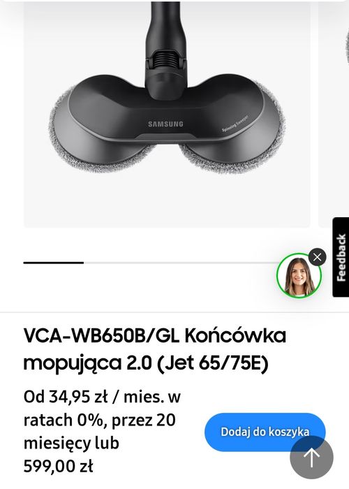 Końcówka mopujaca Samsung