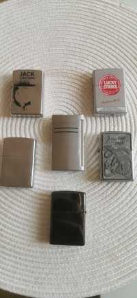 Zapalniczka Dupont, Zippo, Star.. Kolekcja 6 sztuk..