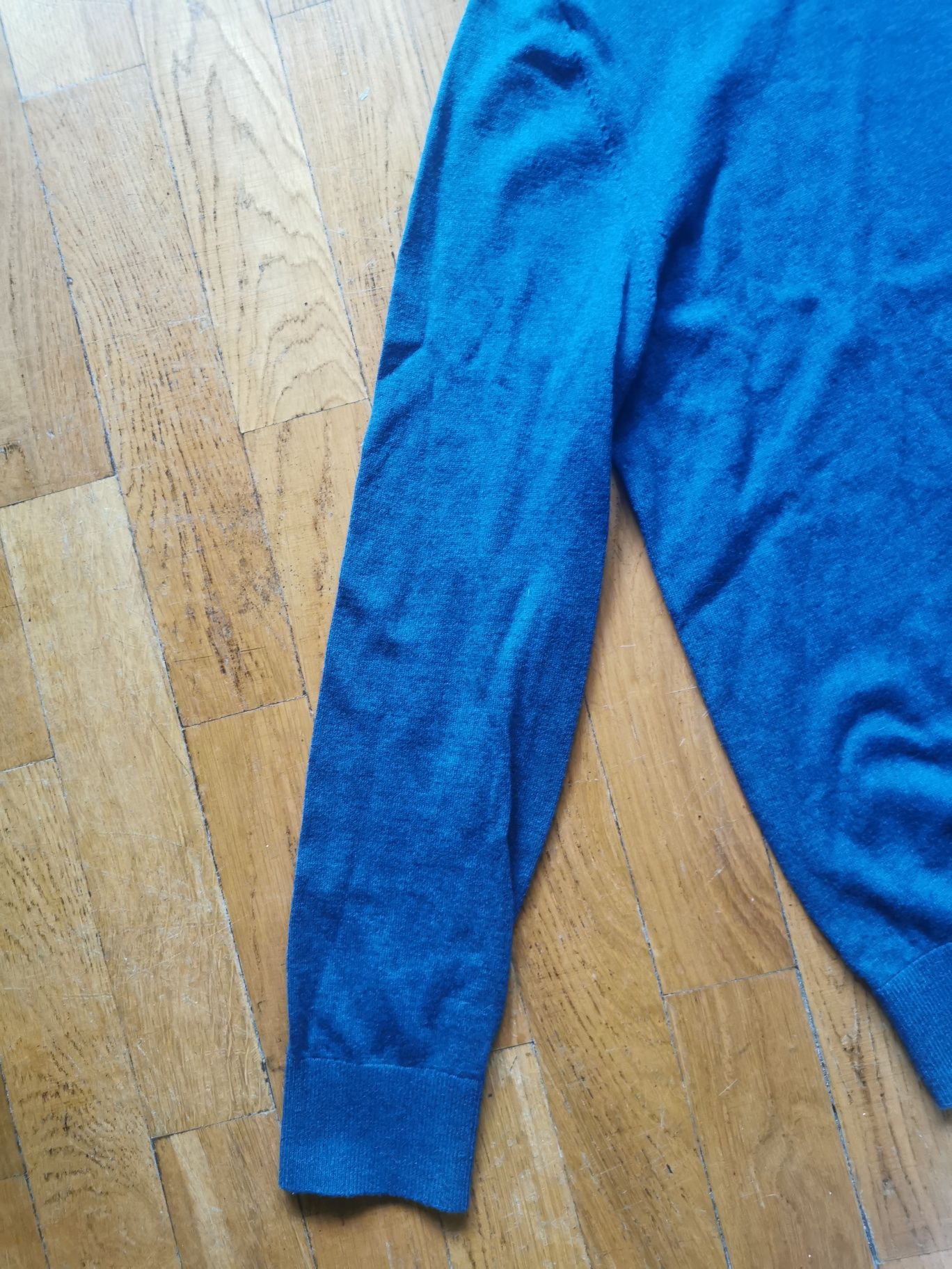 Sweter GAP granatowy niebieski bawełniany wiosenny klasyczny M
