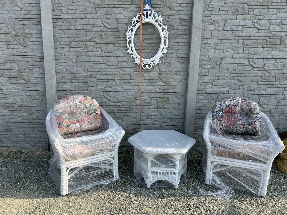 ładne stołki ratanowe hokery 40/40cm 70/80cm wysokie