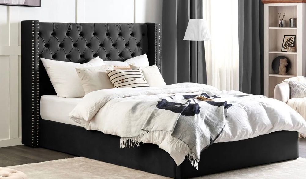 Łóżko razem z materacem marki Wellpur 140x200