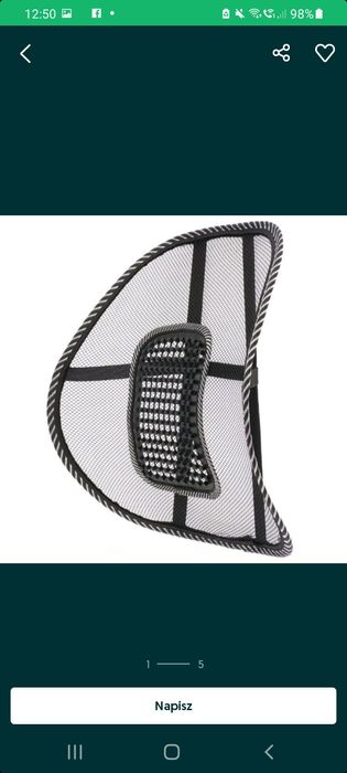 Podkładka na oparcie do krzesla