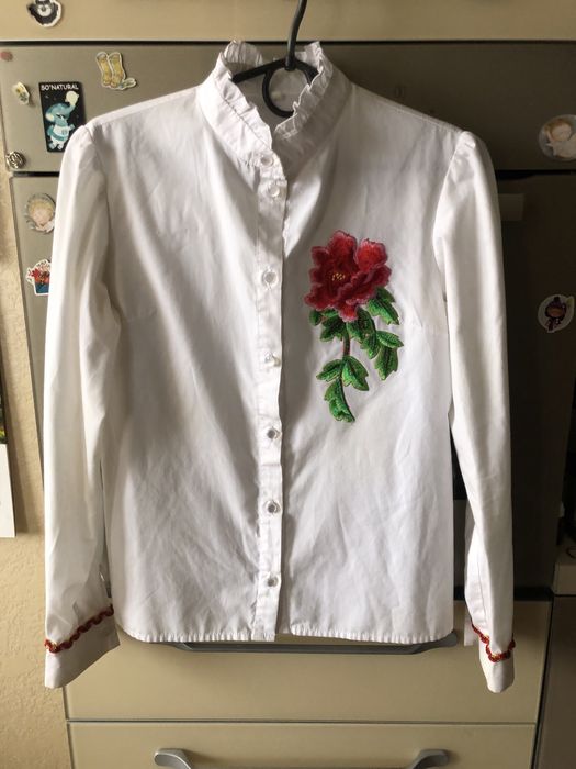 Рубашка на девочку 8-10 лет