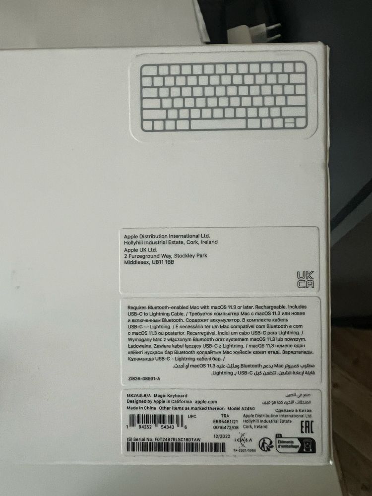 Apple Magic Keyboard NOWA A2450