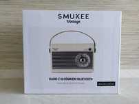 NOWY Radio z Głośnikiem Bluetooth usb Akumulatorowy Vintage SMUKEE