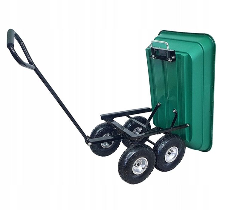 Wózek taczki solidny pchacz z dyszlem