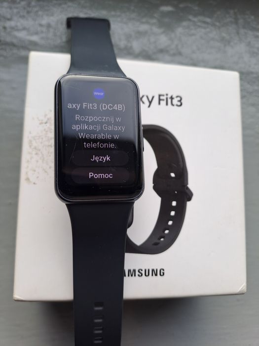 Opaska sportowa Samsung Galaxy Fit3 SM-R390 grafitowa + pasek