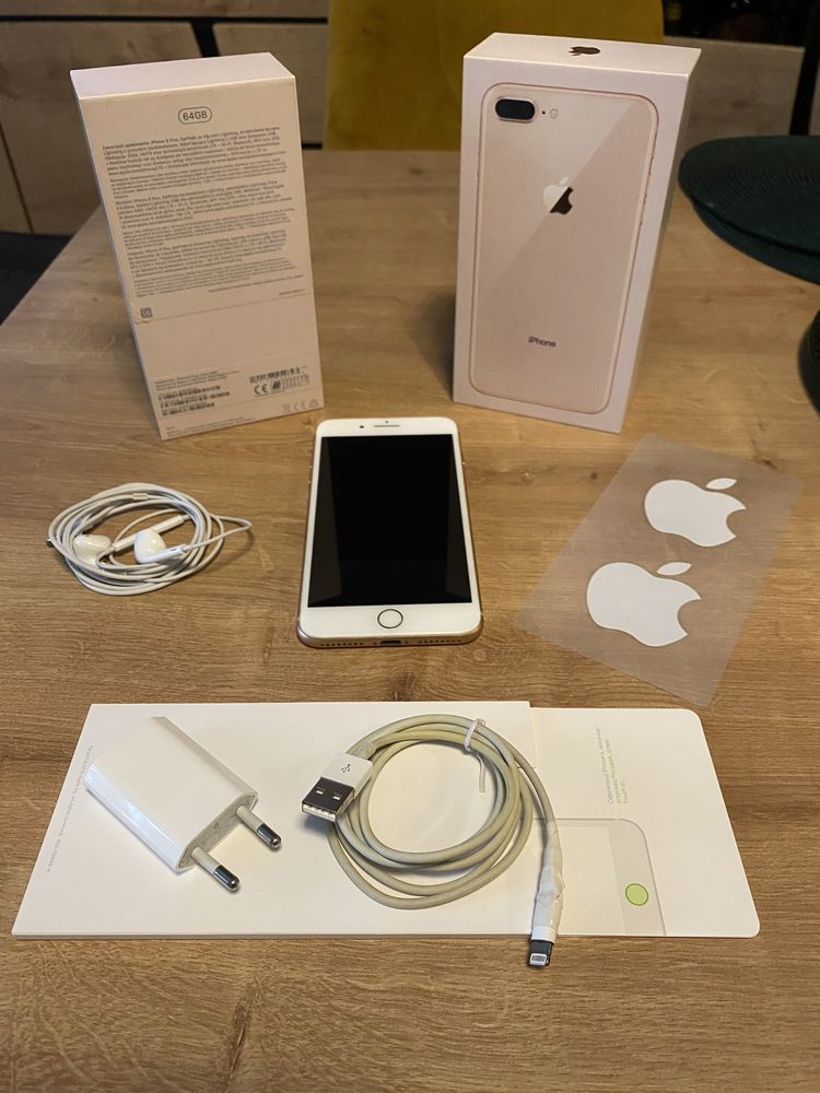 Iphone 8 Plus Gold 64GB, stan IGŁA, bez rys