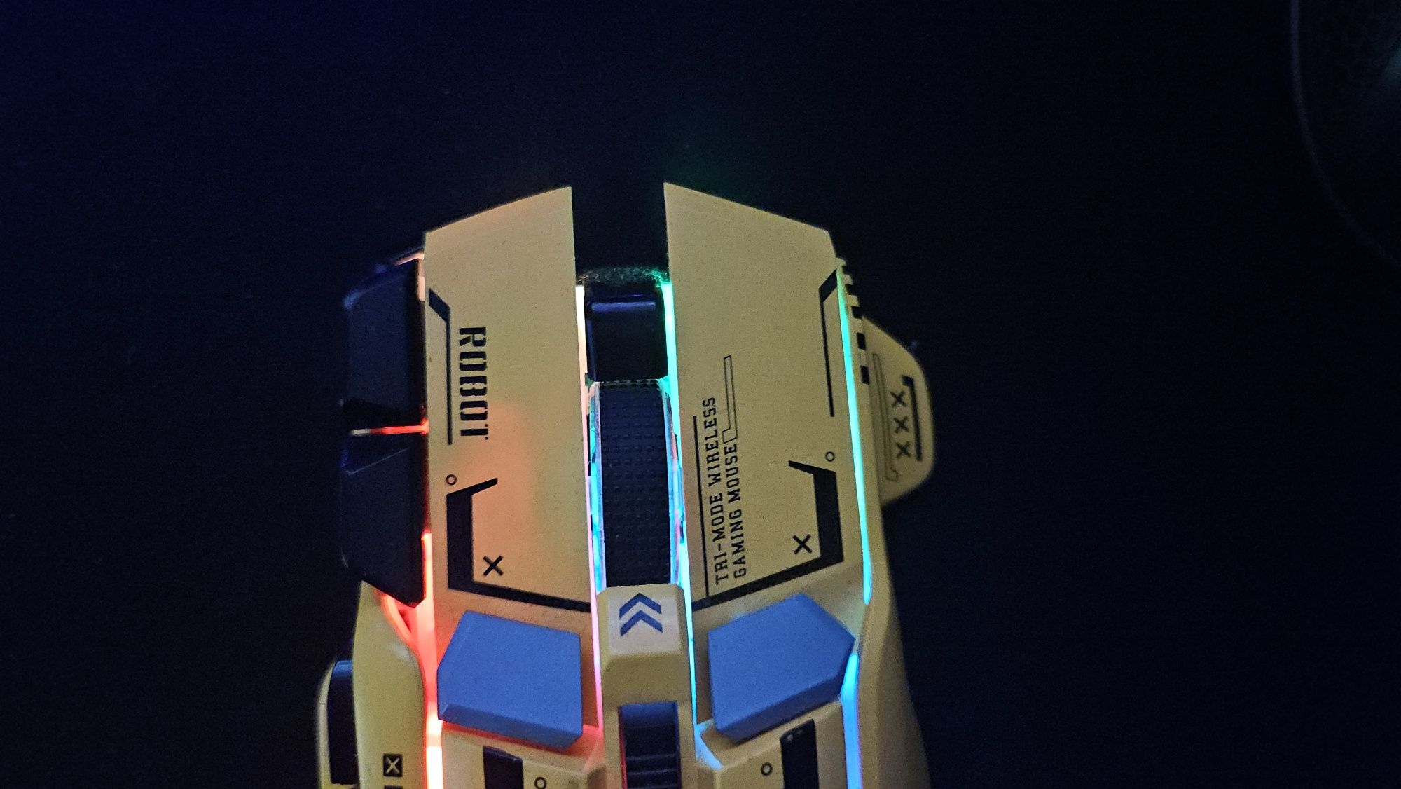 Myszka Gaming 4000DPI, 2.4ghz/BT, profilowana, bezgłośna, RGB