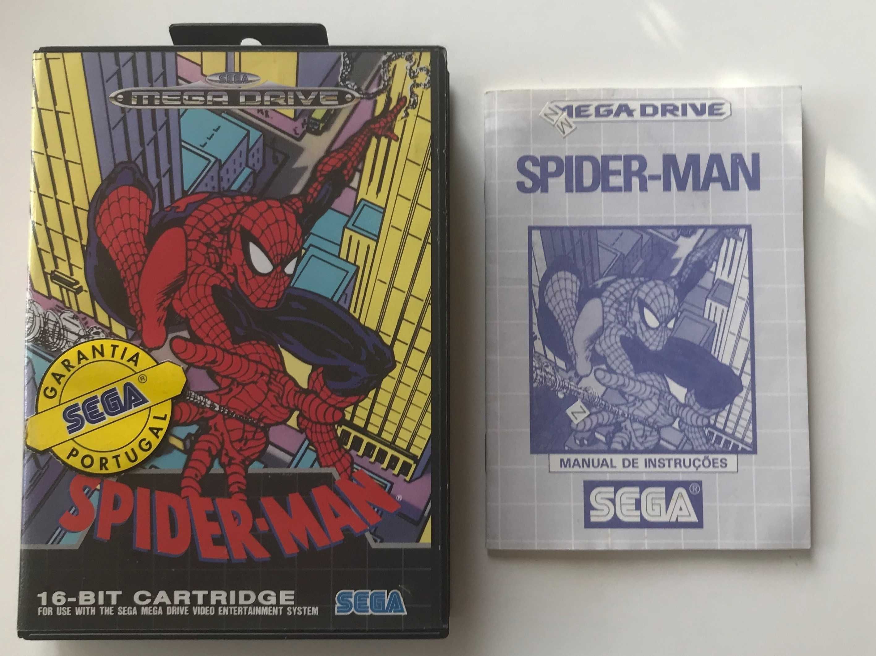 Jogo SEGA MEGADRIVE "Spider-Man" Original e completo / 1991