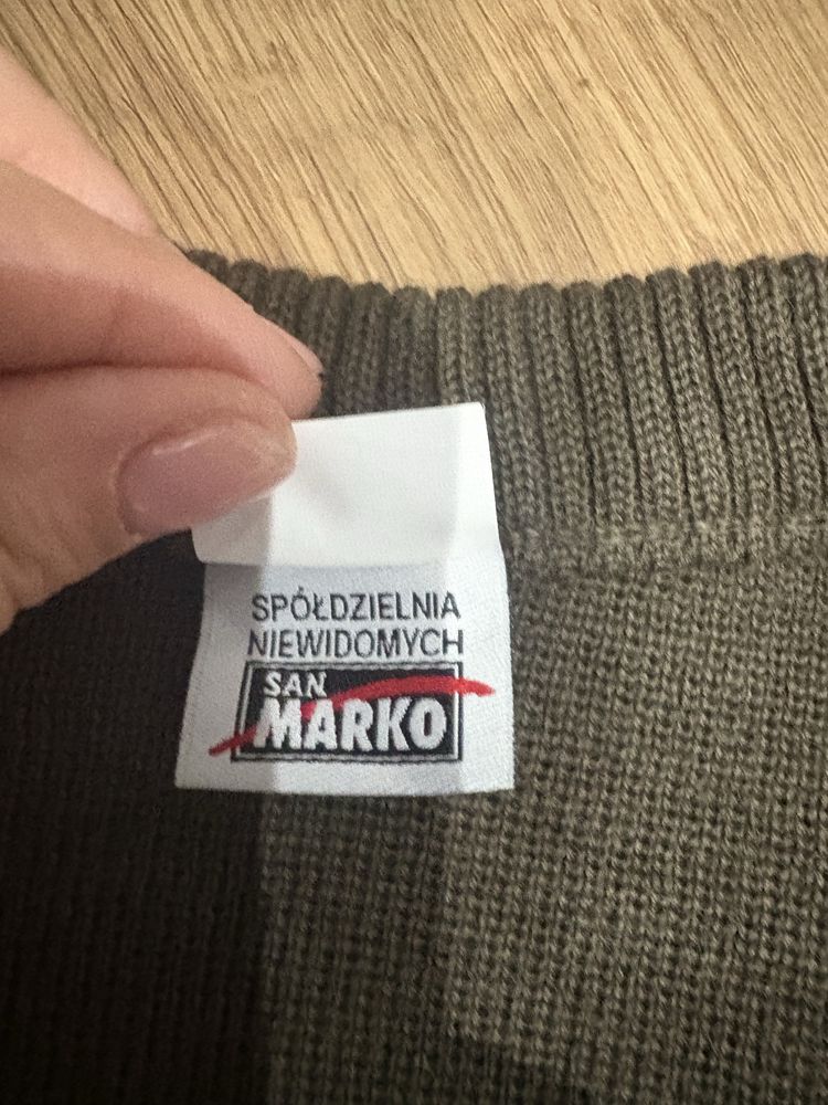 Sweter wojskowy w serek Krwp