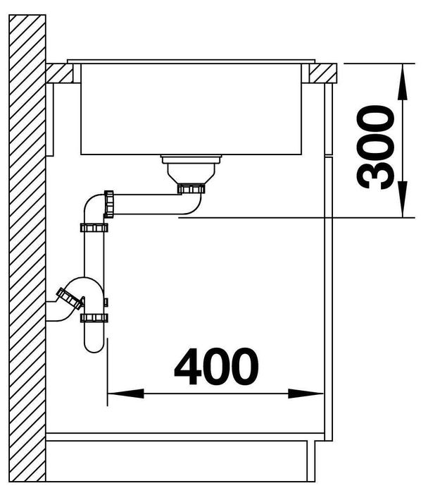 Zlewozmywak Blanco Idento 45S Czarny (Ceramiczny) (Na równi z blatem)