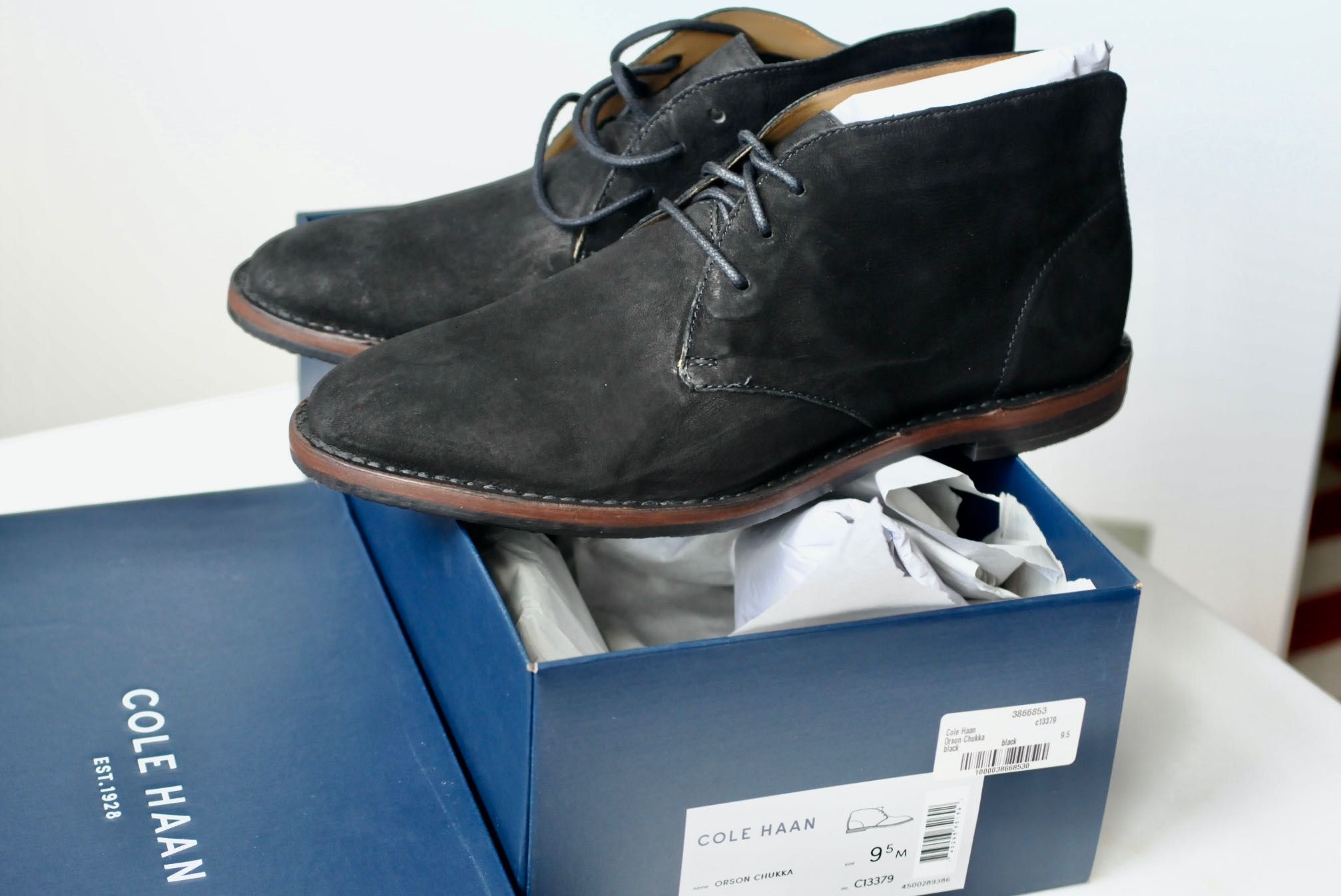 Cole Haan męskie zamszowe buty typ Chukka rozmiar US 9.5 (EU 42.5)