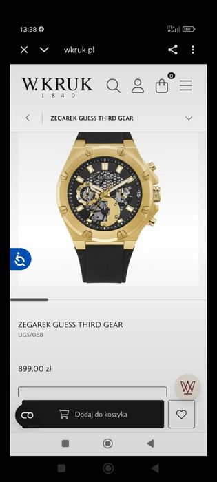 Zegarek Męski Guess