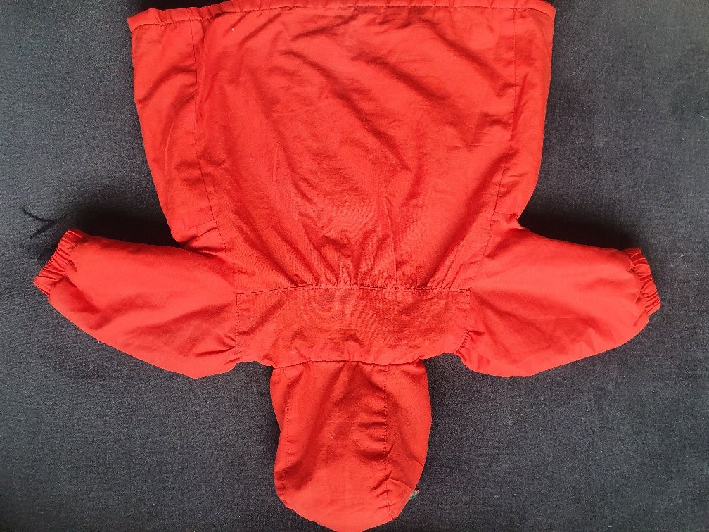 Płaszczyk jesienny kurtka czerwona dziewczynka 74 80