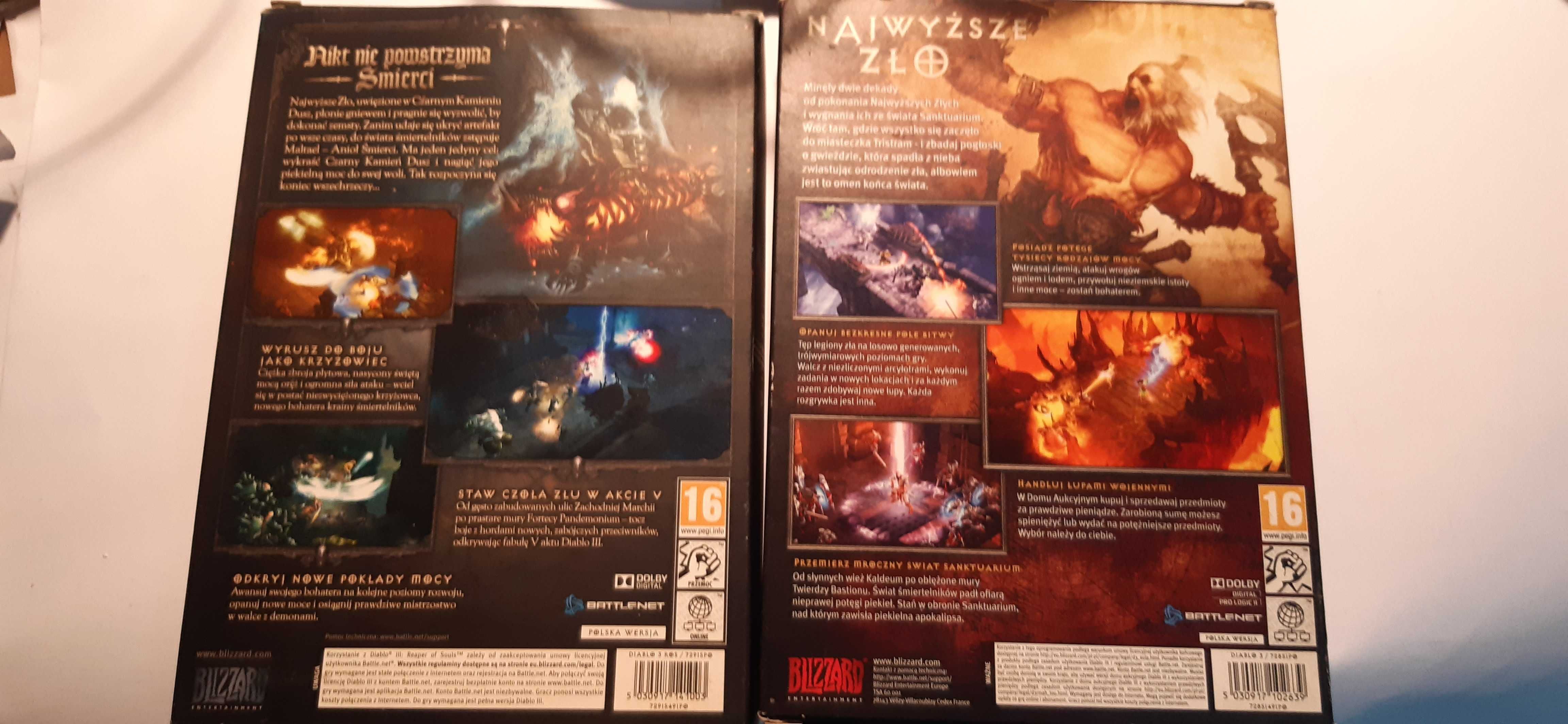 pc diablo 3 , 2 zestawy