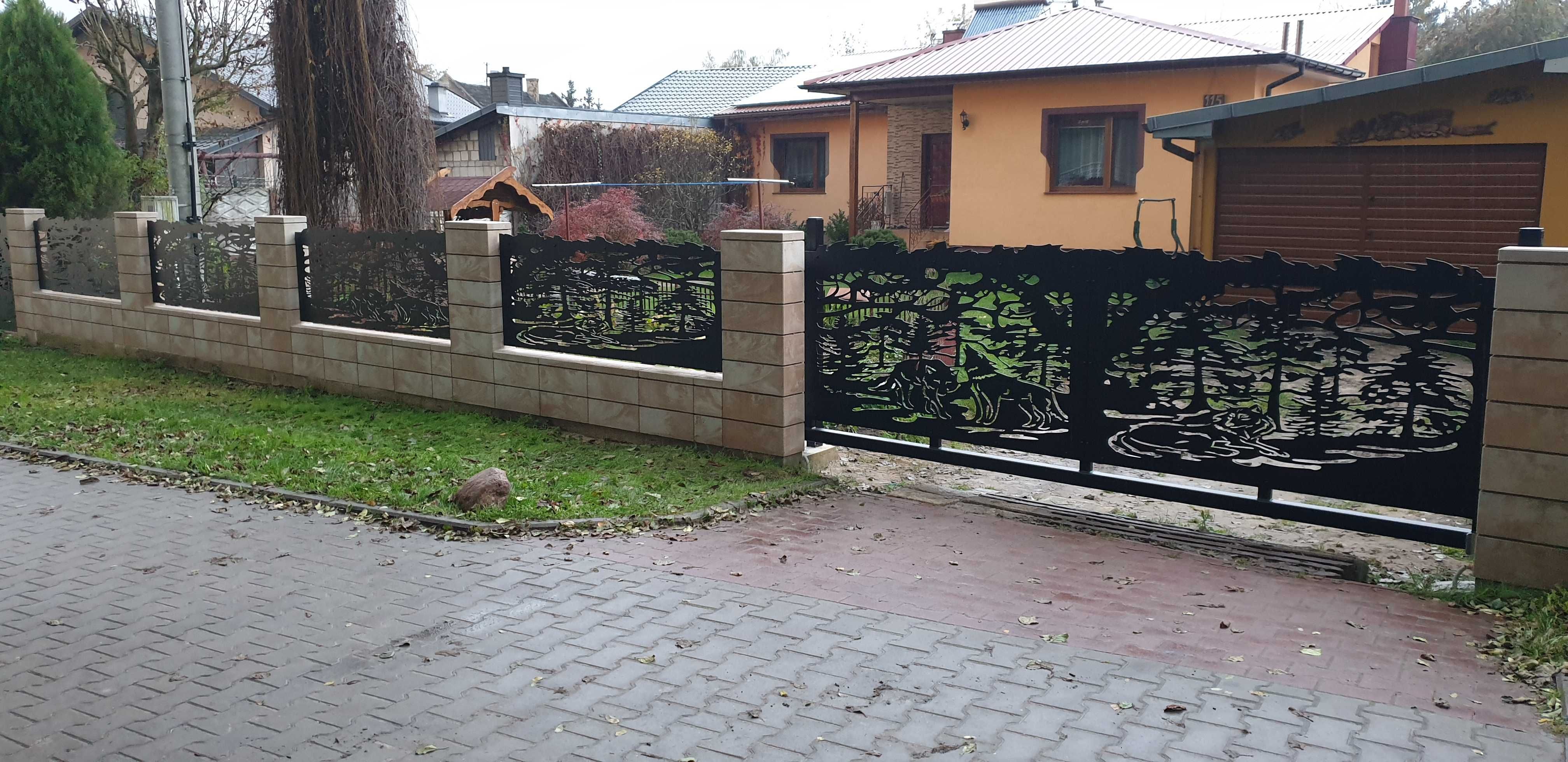 Ogrodzenie aluminiowe aluminiowo-stalowe nowoczesne
