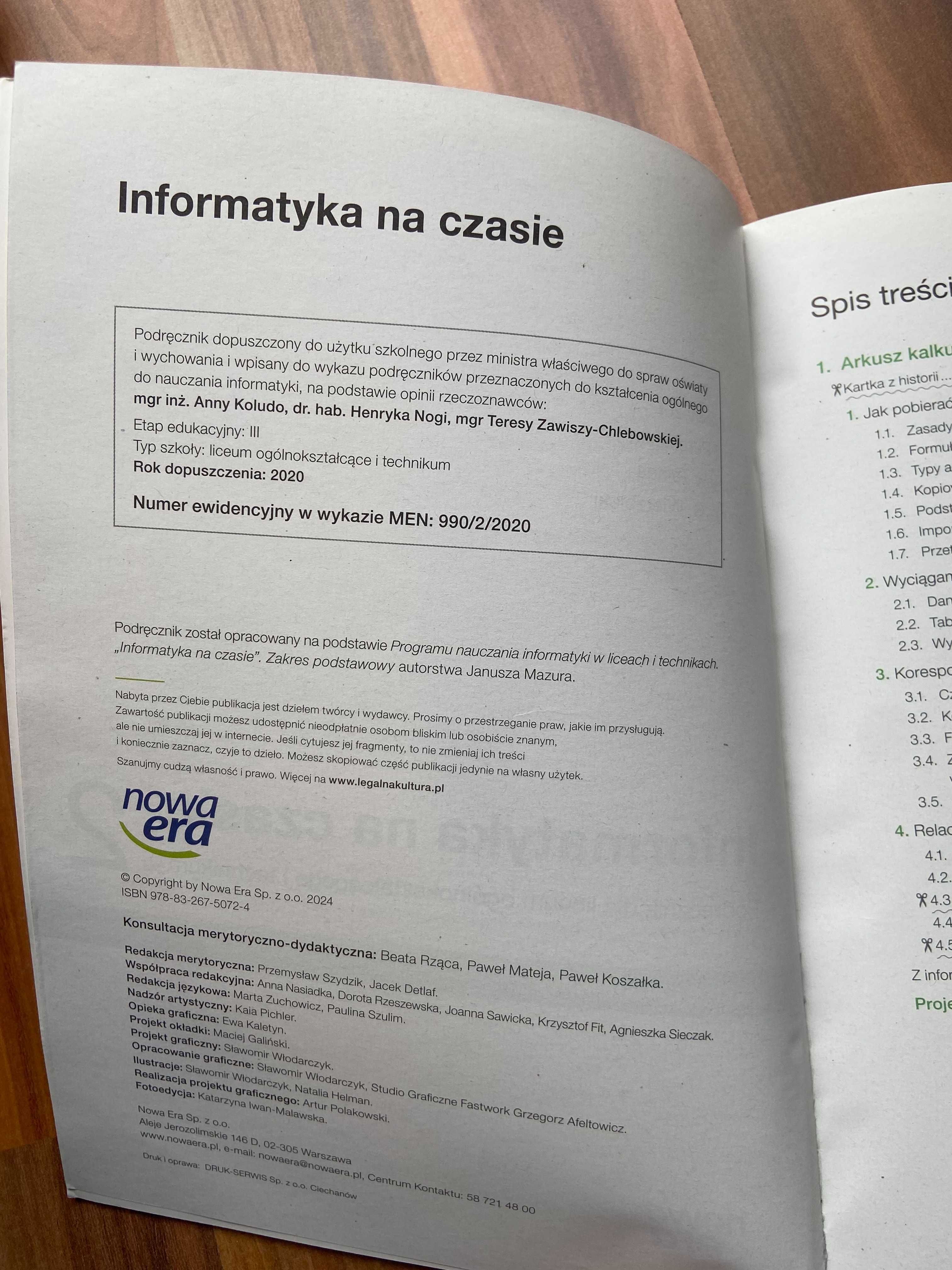 Podręcznik Informatyka na czasie 2 zakres podstawowy