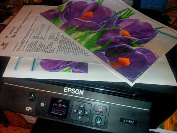 Принтер Eepson XP-313,  WiFi з ПЗК справний  тест 100%