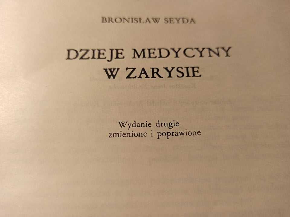 Dzieje medycyny w zarysie, B. Seyda