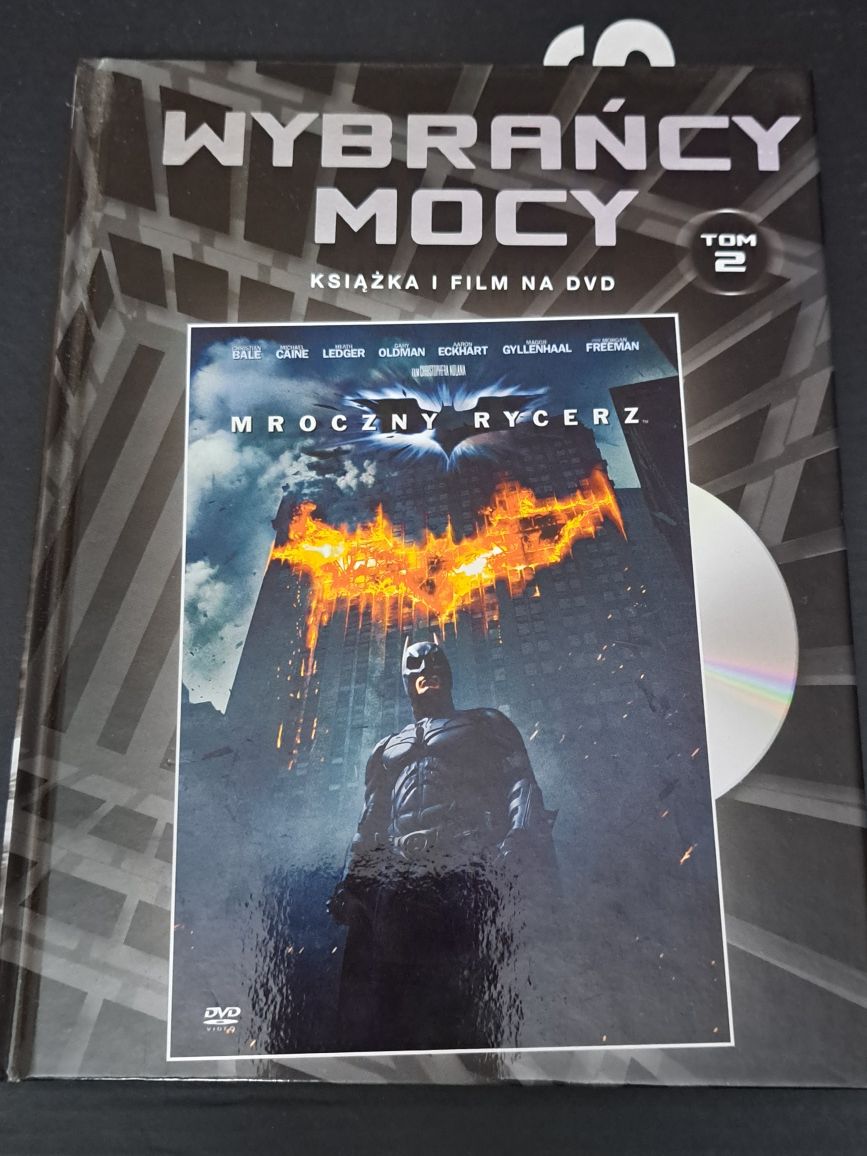 Film DVD z książką Mroczny rycerz Heath Ledger, Morgan Freeman