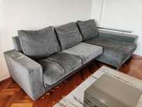 Sofá 3 lugares com chaise longue