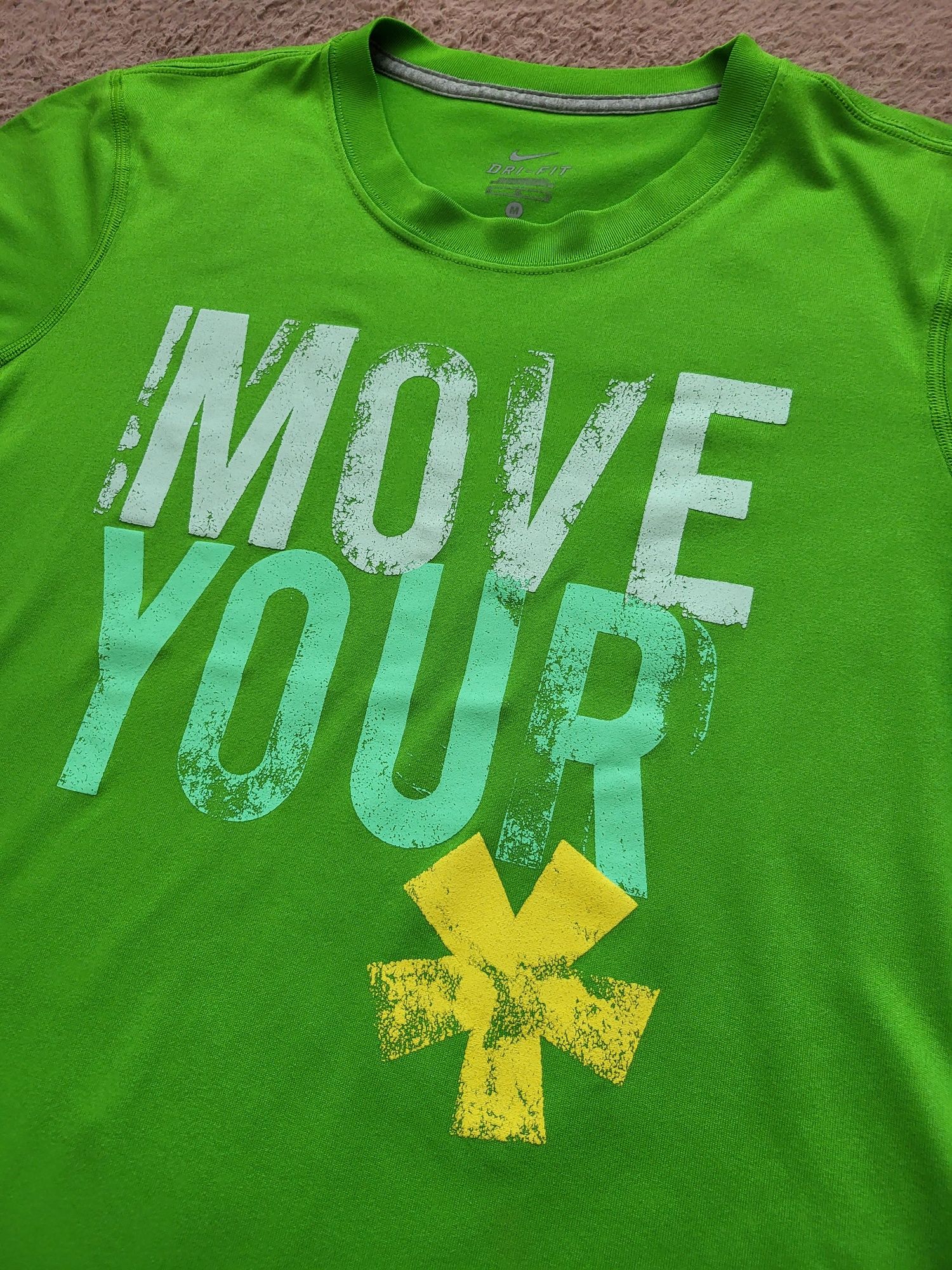 Koszulka Nike DriFit, rozm. M, Move Your *, zielona