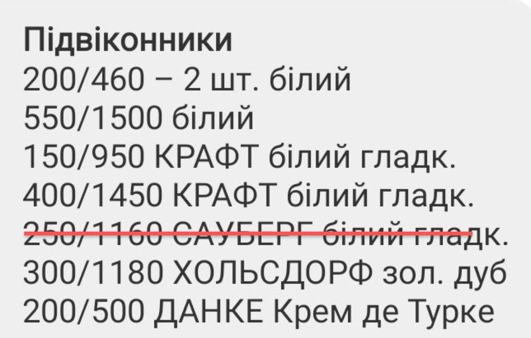 Готові відливи, сітки, підвіконники. РОЗПРОДАЖ