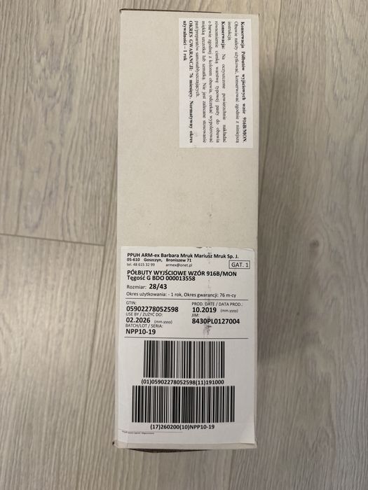 Buty wyjściowe wojskowe rozmiar 43