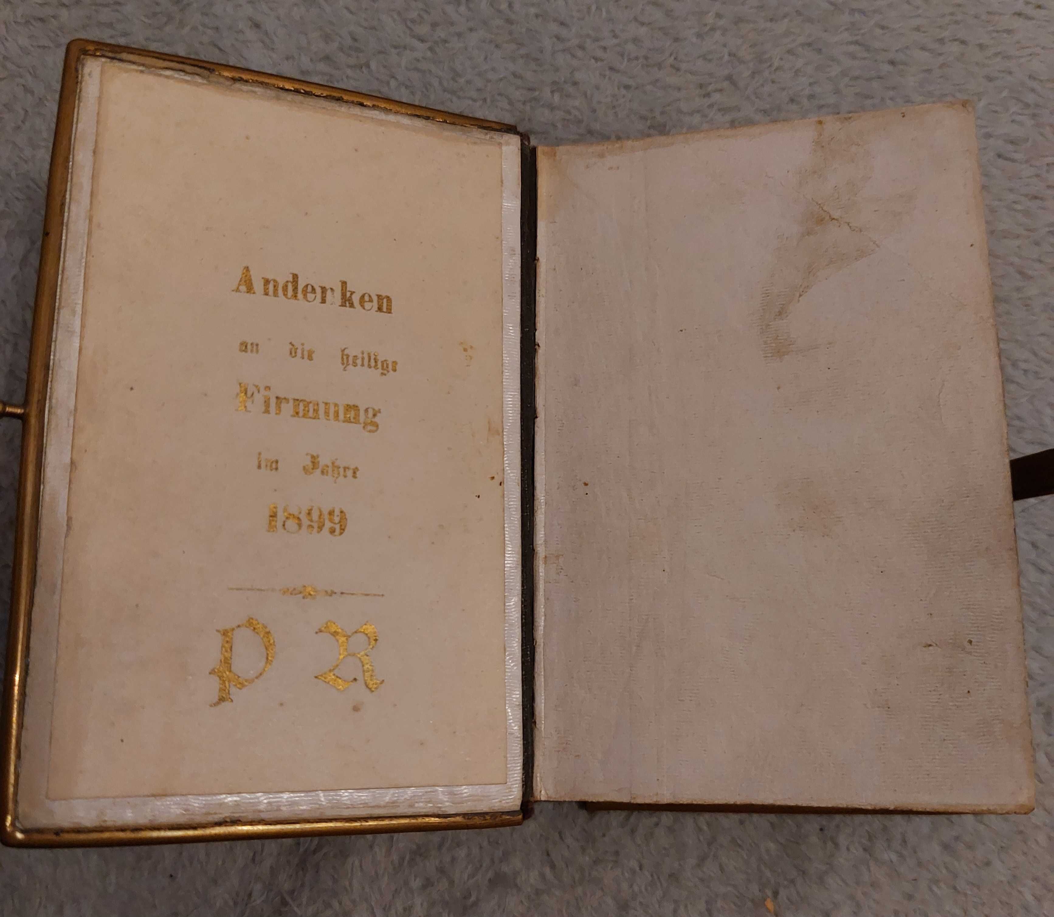 zabytkowa książeczka do modlenia, modlitewnik z 1886 r. antyk
