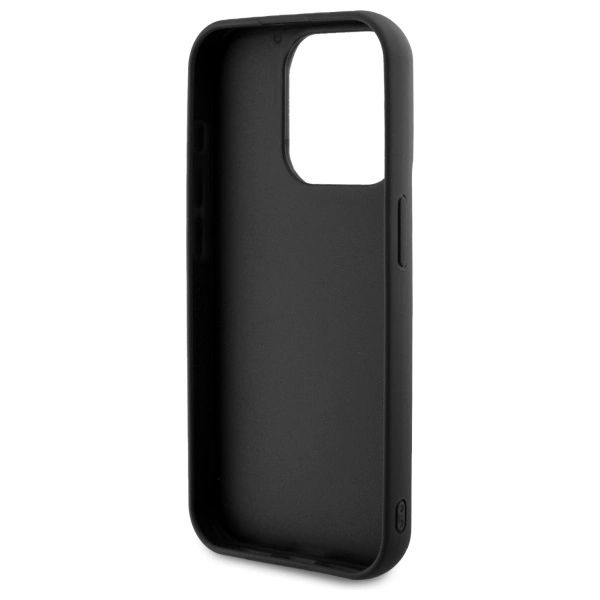 Etui Karl Lagerfeld 3D Rubber Signature na iPhone 15 Pro - czarne