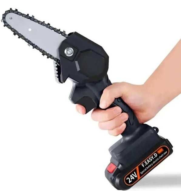 Пила цепная аккумуляторная Chainsaw міні (24V 2АКБ шина 170 мм кейс)