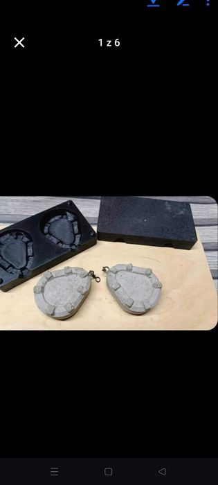 Zestaw form do odlewania ciężarków betonowych 80-150 g 5szt