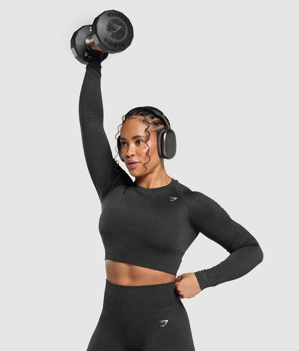 Gymshark p.S рашгард вкорочений лонгслів кроп топ