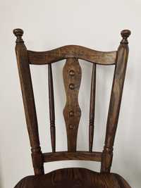 Krzesło drewniane dębowe ciemny brąz