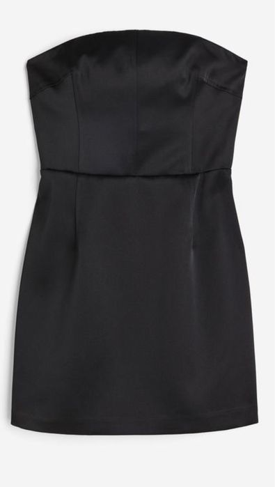 Сукня бандо h&m, атласна, корсетна