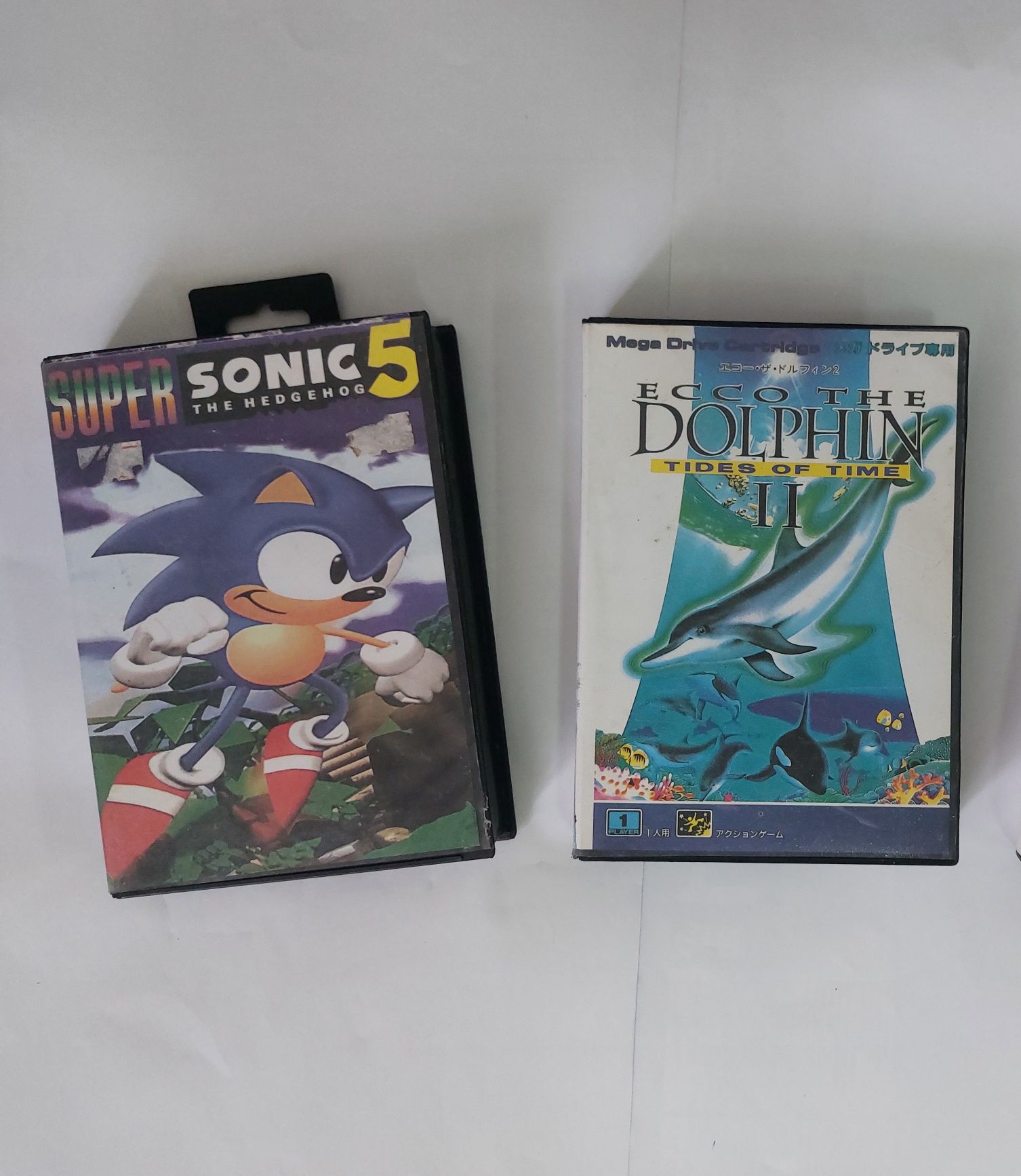 Sega mega drive два картриджі Sonic 3D blast, Ecco tides of time
