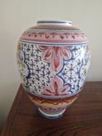 Vaso seculo XVII pintado a mão