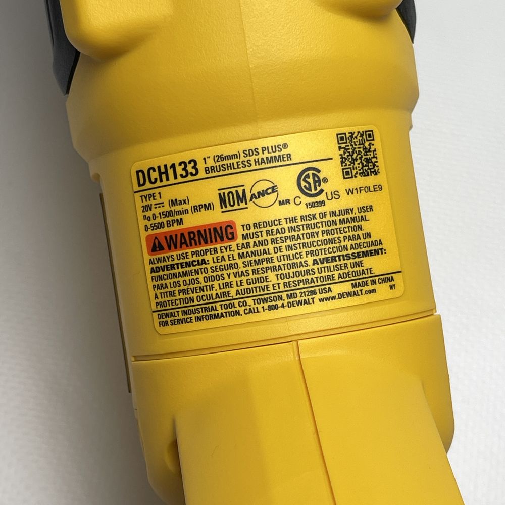 Dewalt Безщіточний Перфоратор DCH133B 20V XR з США