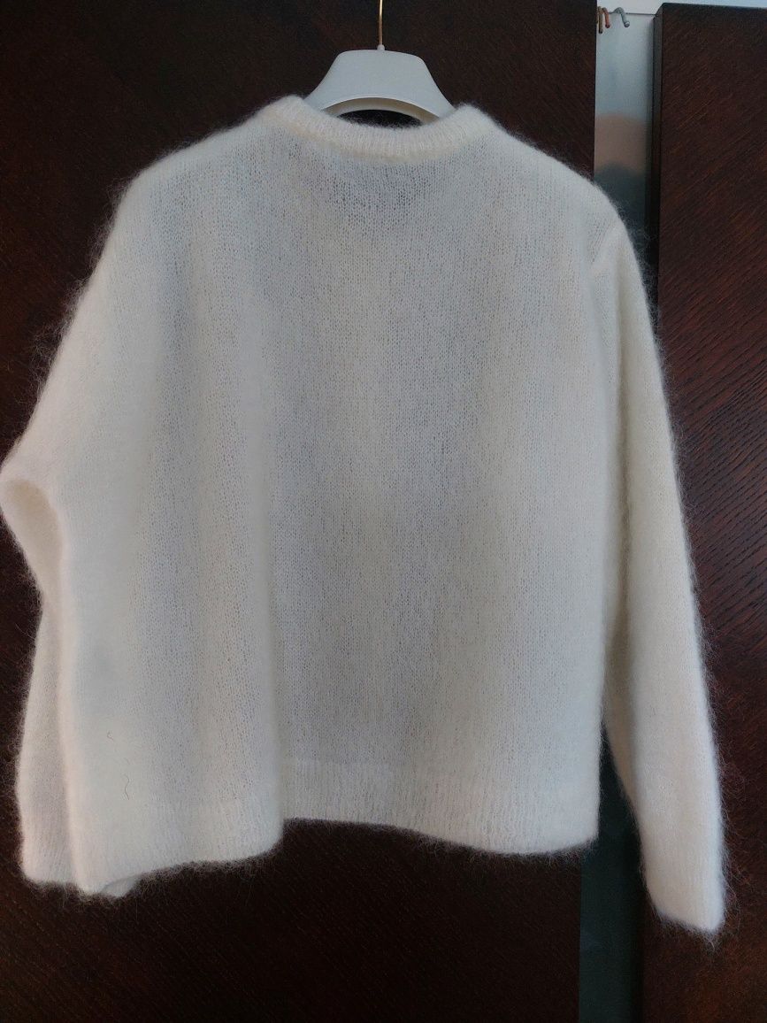Cxl Redstar sweter/kardigan kid moher śmietankowy