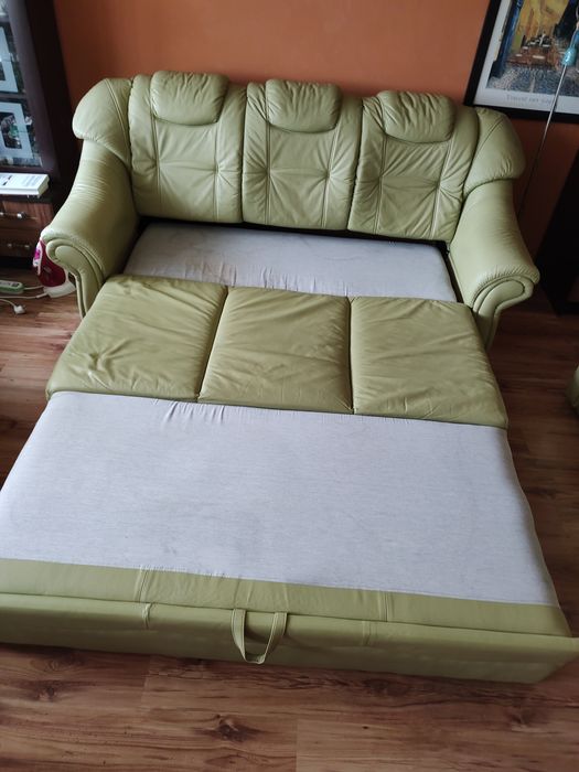 Komplet wypoczynkowy 3+2+1 skóra