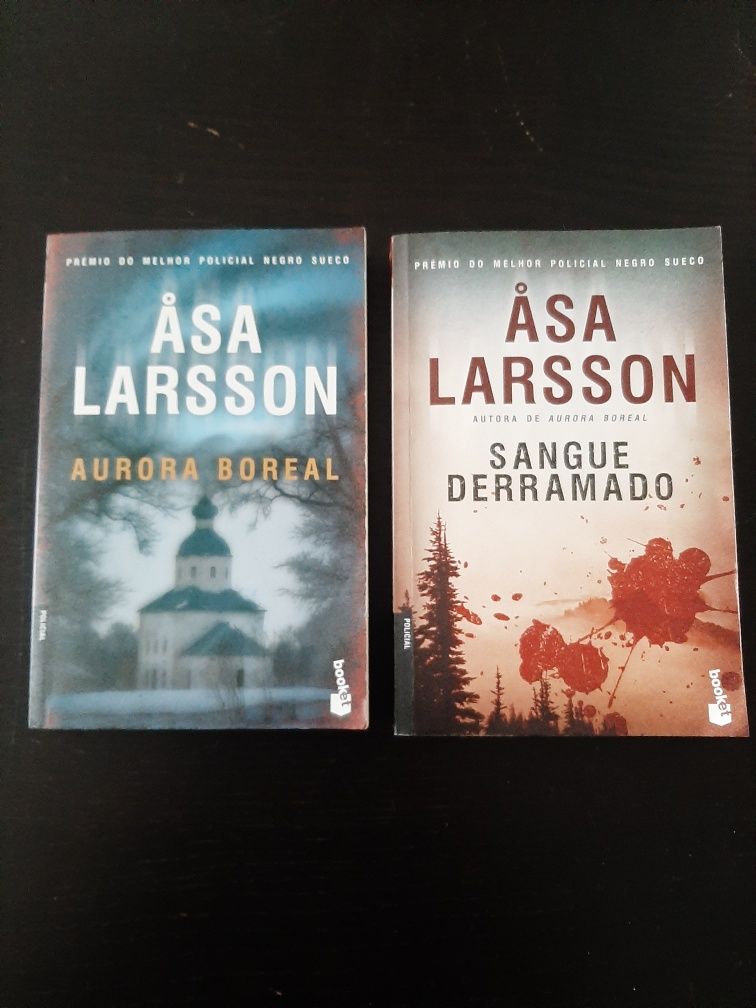 Livro de bolso Asa Larsson com portes